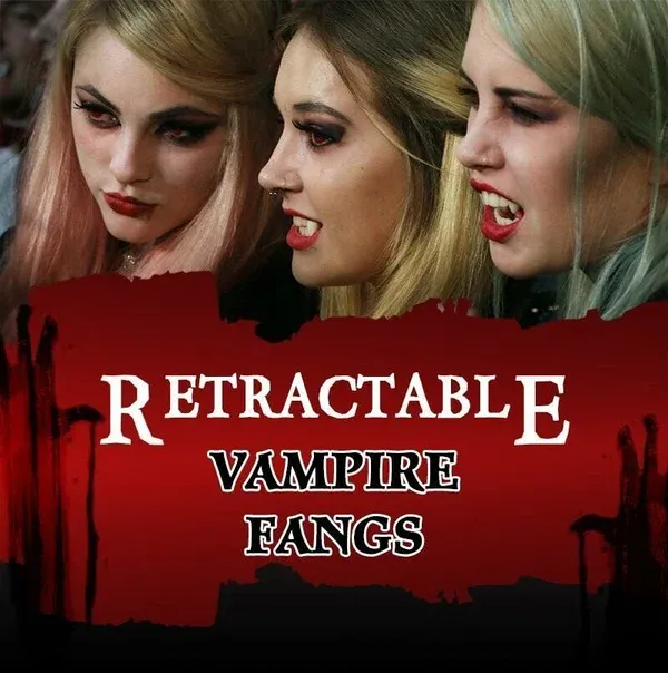 （🔥Hot Sale-49% OFF）Retractable Halloween Vampire Fangs-Festivesl