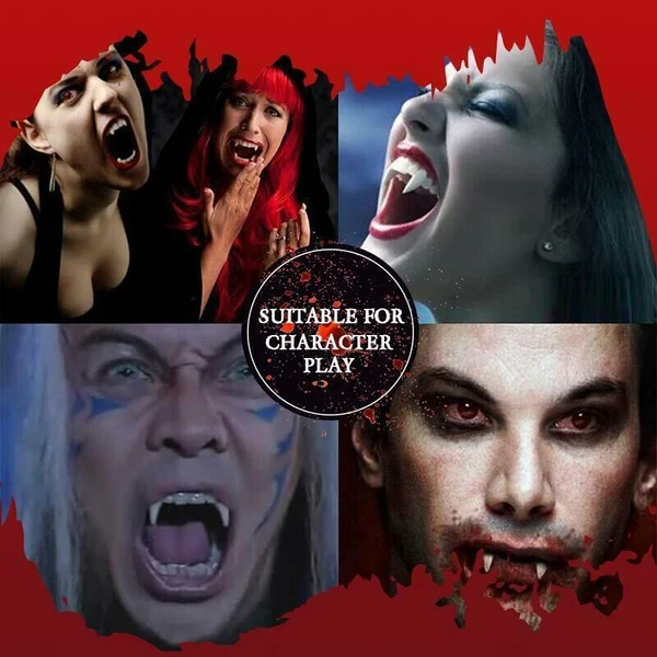 （🔥Hot Sale-49% OFF）Retractable Halloween Vampire Fangs-Festivesl