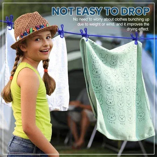🔥2023 NEW YEAR SALE - Portable Clothesline for Camping/Backyard/RV-Festivesl