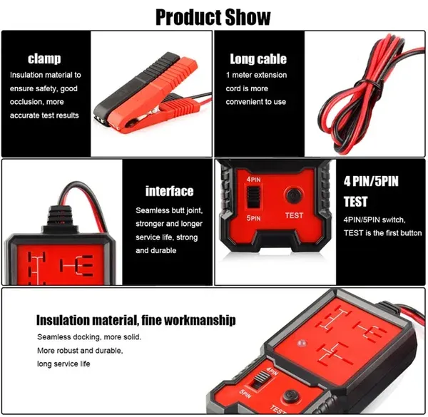 🛠Automotive Relay Tester🚗Circuit Tester 🛺Auto Repair Tool-Festivesl