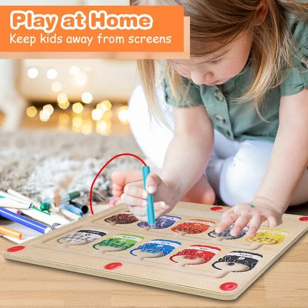 🔥LAST DAY PROMOTION- SALE 48% OFF🔥Magnetic Color and Number Maze-Festivesl