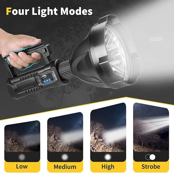 ⏰Last Day Promotion 49% OFF - Rechargeable Handheld Spotlight Flashlight-Festivesl