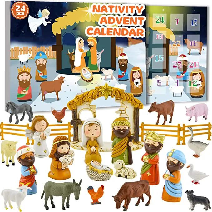 🎁🎁【Christmas Pre-Sale】 Nativity Scene Advent Calendar Set-Festivesl