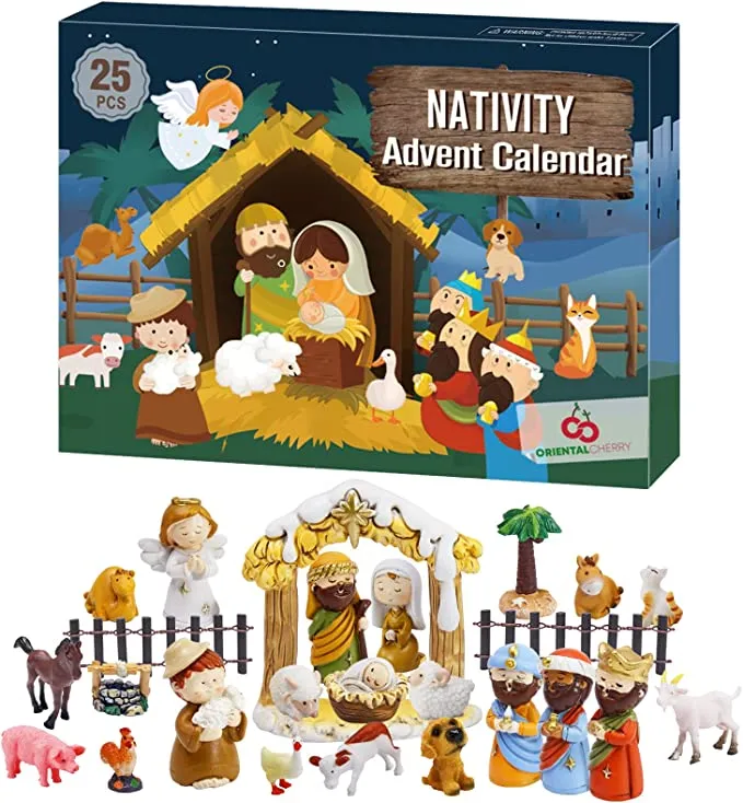 🎁🎁【Christmas Pre-Sale】 Nativity Scene Advent Calendar Set-Festivesl