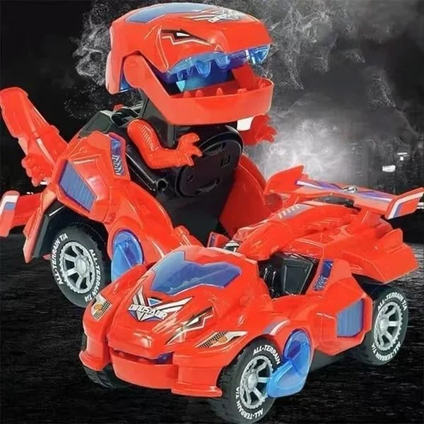 🎅Holiday Pre-Sale - 49% OFF🎁LED DINOSAUR TRANSFORMATION CAR TOY-Festivesl