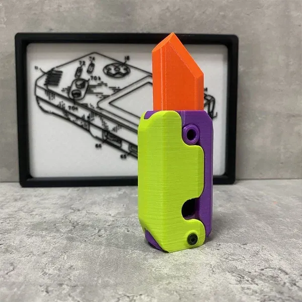 🔥HOT SALE NOW 49% OFF - 🥳 2023 3D Gravity Carrot Knife Decompression Toy-Festivesl
