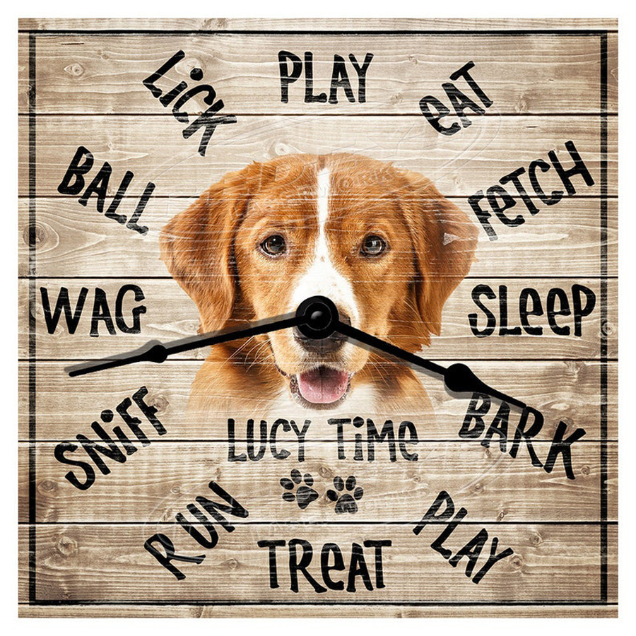 Custom pet themed clock-Festivesl