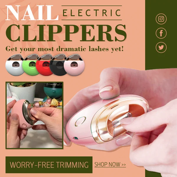 🔥Last Day Promotion 49% OFF - Worry-free Trimming Electric Nail Clippers (BUY 2 FREE SHIPPING)-Festivesl