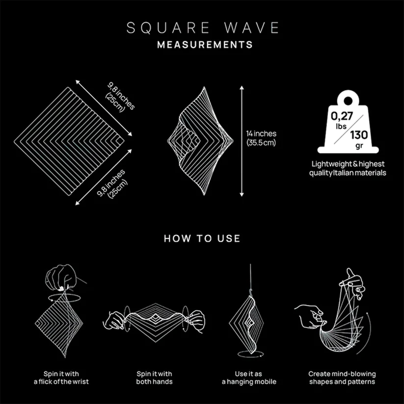🔥HOT SALE NOW 49% OFF - 🥳 Kinetic Square Wave-Festivesl