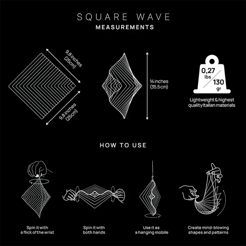 🔥HOT SALE NOW 49% OFF - 🥳 Kinetic Square Wave-Festivesl