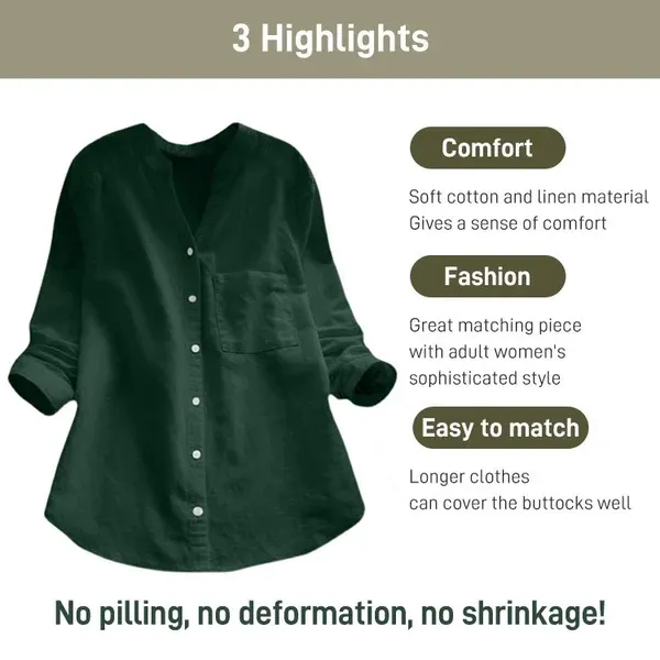🔥Last Day Promotion -50% OFF🔥Japanese Style Handmade Linen Cotton Casual Loose Shirt-Buy 2 Free Shipping-Festivesl
