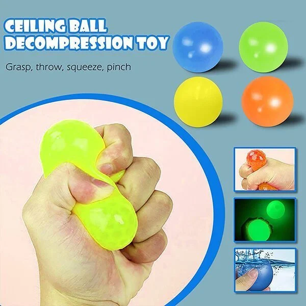 🔥HOT SALE NOW 49% OFF 🥳☄️Luminous Sticky Wall Ball Toy-Festivesl