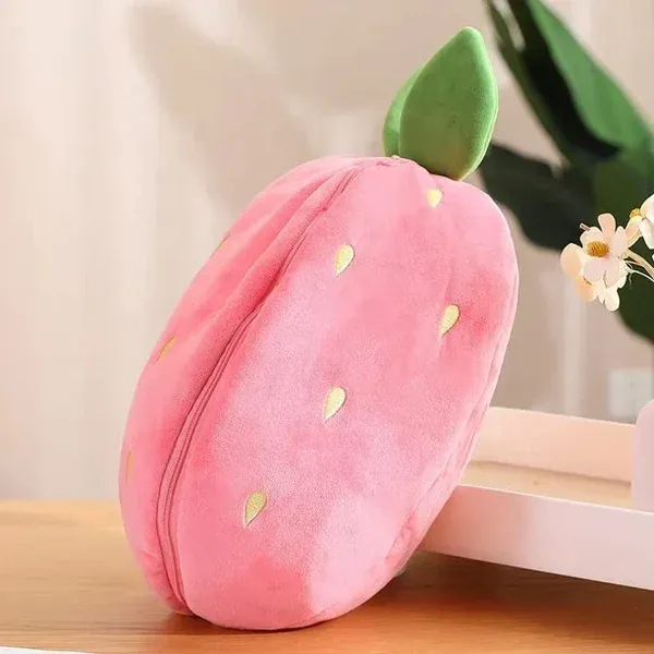 Strawberry Bunny Transformed into Little Rabbit Fruit Doll Plush Toy-Festivesl