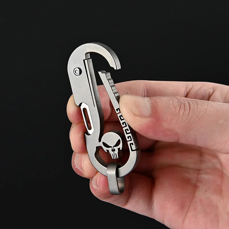 Multi-function keychain waist hanging portable folding knife-Festivesl