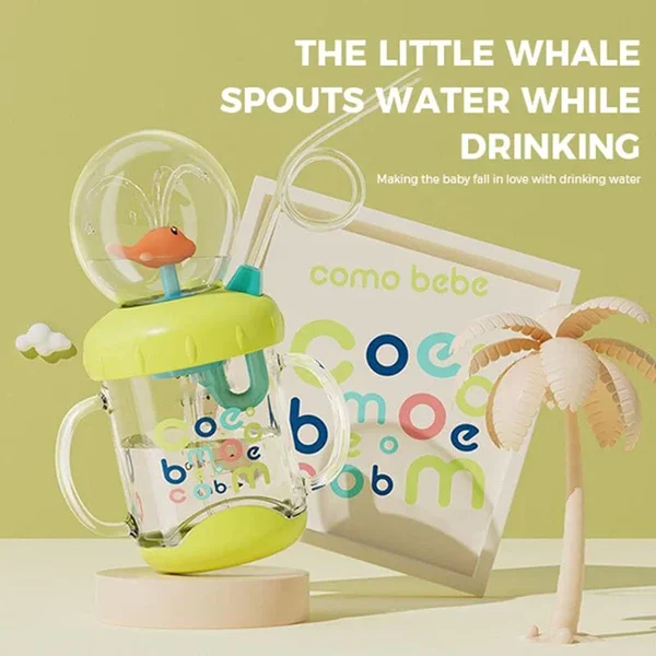 🔥Summer Super Sale 48% Off🔥BABY DRINKING CUP WITH WHALE SQUIRT🐳-Festivesl