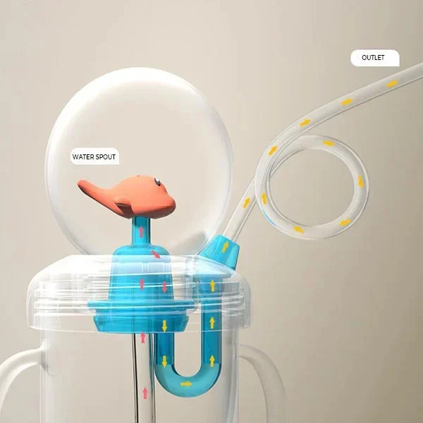 🔥Summer Super Sale 48% Off🔥BABY DRINKING CUP WITH WHALE SQUIRT🐳-Festivesl