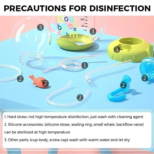 🔥Summer Super Sale 48% Off🔥BABY DRINKING CUP WITH WHALE SQUIRT🐳-Festivesl