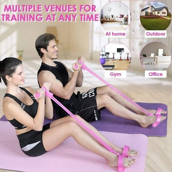 49% OFF🔥32 Fitness Resistance Bands-4 Tube Pedal Ankle Puller-Festivesl