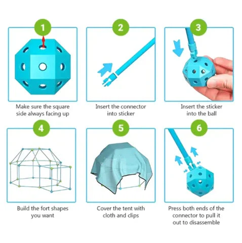 Magic Fort Building Kit-Festivesl