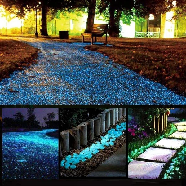 Glowing Garden Pebbles - Illuminate Your Outdoors with Enchanting Glow!-Festivesl