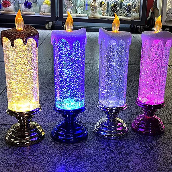 LED Christmas Candles With Pedestal-Festivesl