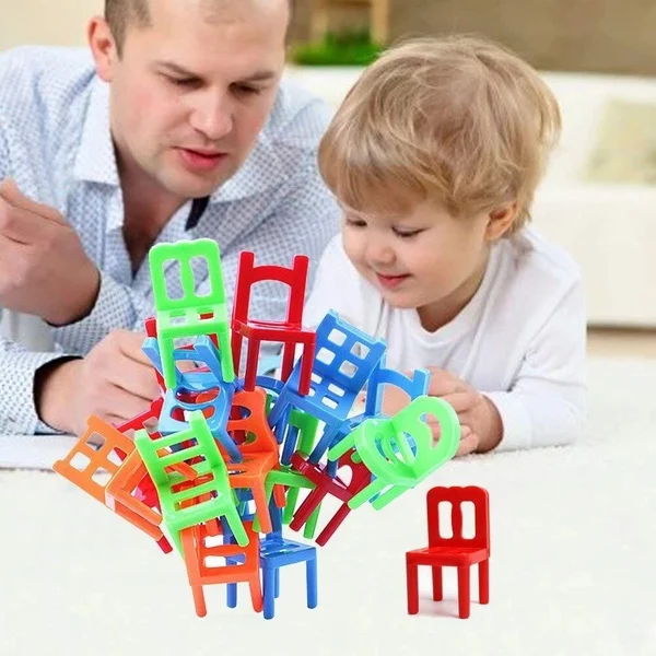 Christmas Hot Sale 48% OFF - Chairs Stacking Tower Balancing Game (18pcs)-Festivesl