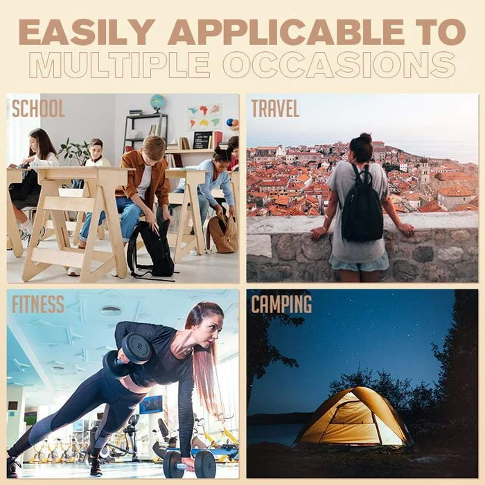 🔥49% OFF🔥Foldable Waterproof Drawstring Large Capacity Embroidered Backpack-Festivesl