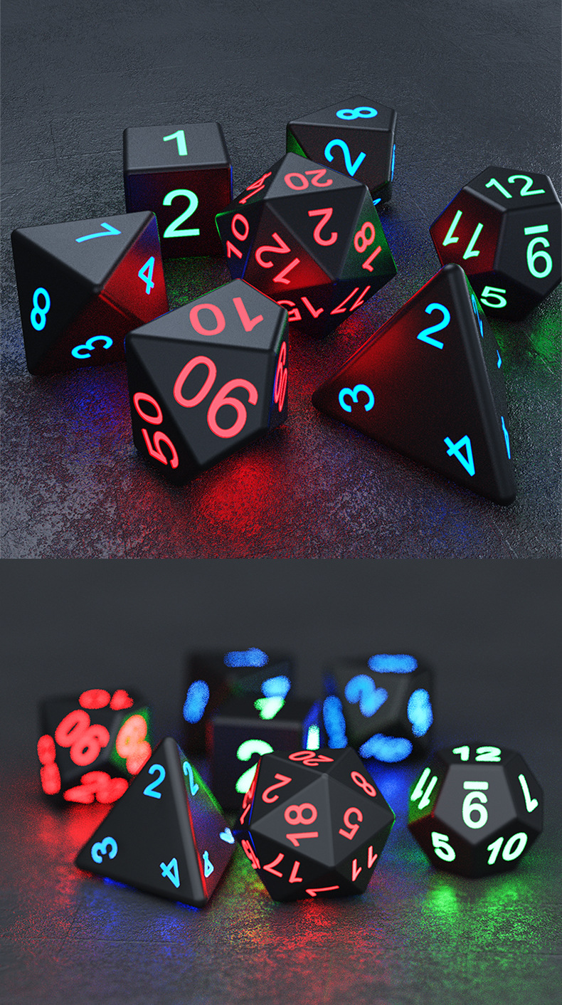 🔥HOT SALE - 50% OFF 🔥2022 New Party Fluorescent 7-Piece Dice-Festivesl