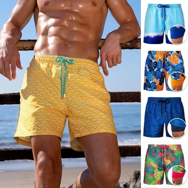 (Last Day Promotion🔥- SAVE 50% OFF) Double layer beach pants-Super Comfort (BUY 3 GET EXTRA 12% OFF & FREE SHIPPING)-Festivesl