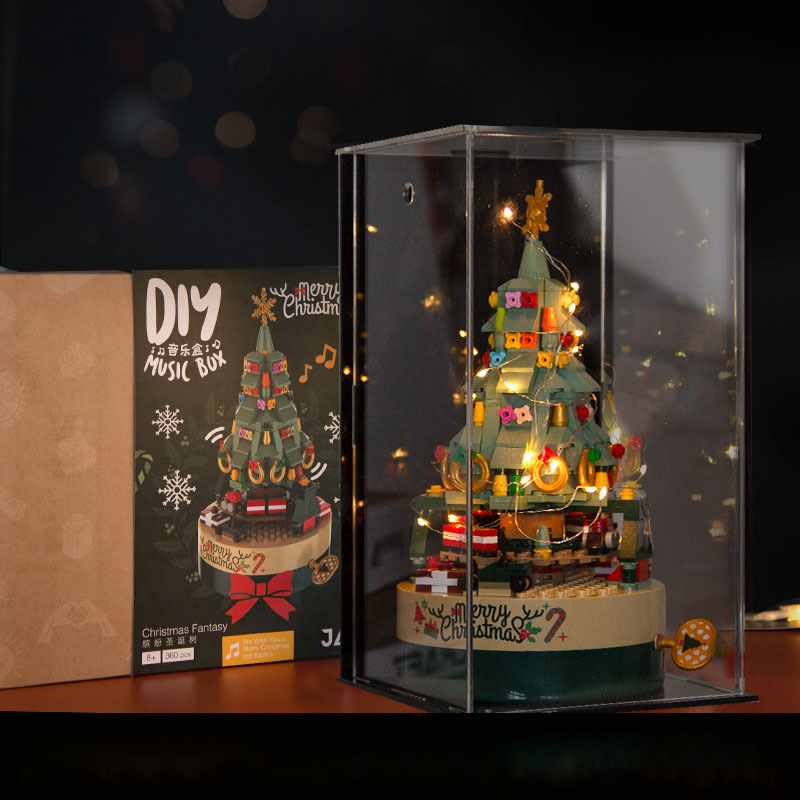 🔥Christmas warm up🔥🎅Christmas decoration blocks (🎁music box, photo frame, christmas tree​​​)-Festivesl