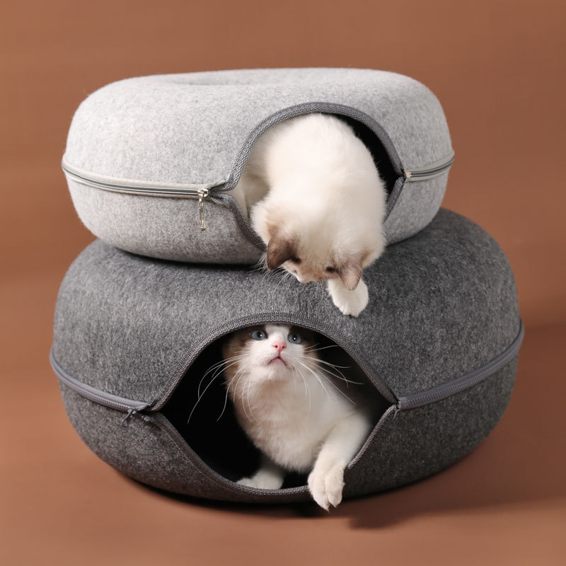 🔥Last Day Promotion -50% OFF🔥MeowMaze Tunnel Bed-Festivesl