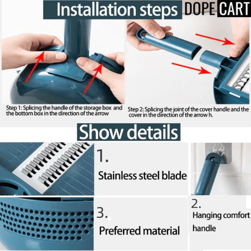 👩‍🍳Hot Sale ✨12-IN-1 Multi-Function Food Chopper-Festivesl