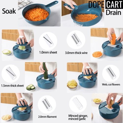 👩‍🍳Hot Sale ✨12-IN-1 Multi-Function Food Chopper-Festivesl