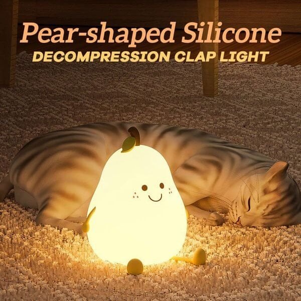 (🔥Summer Hot Sale 48% OFF) Pear-shaped Silicone Decompression Clap Light - BUY 2 FREE SHIPPING-Festivesl