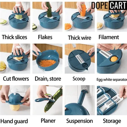 👩‍🍳Hot Sale ✨12-IN-1 Multi-Function Food Chopper-Festivesl