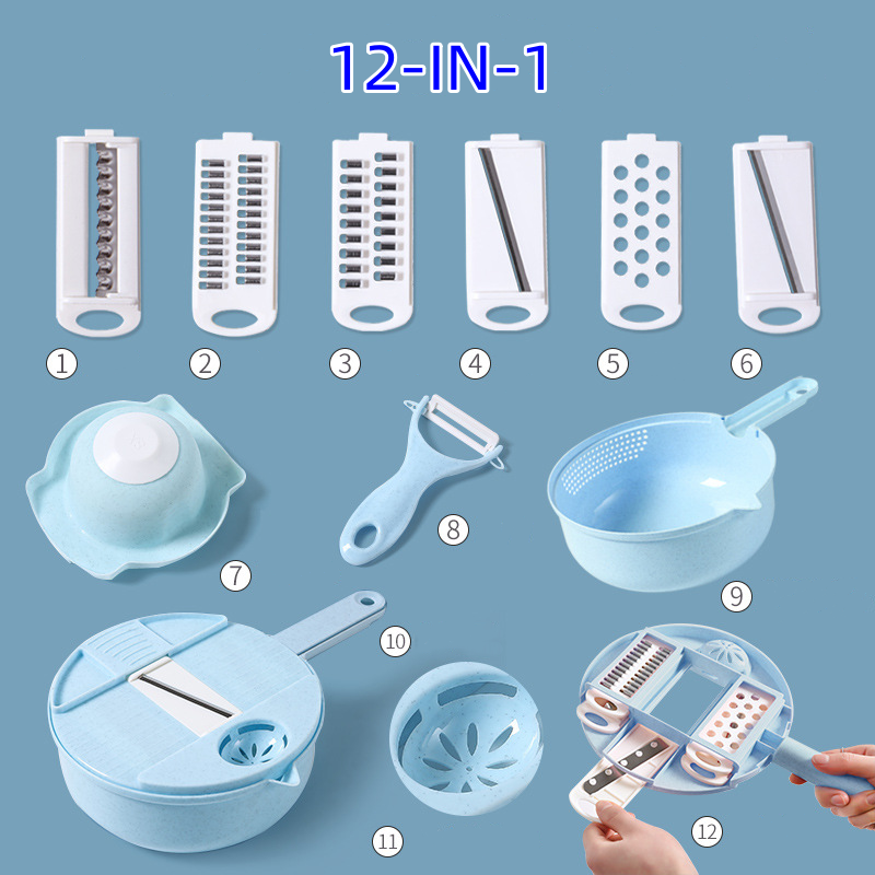 👩‍🍳Hot Sale ✨12-IN-1 Multi-Function Food Chopper-Festivesl