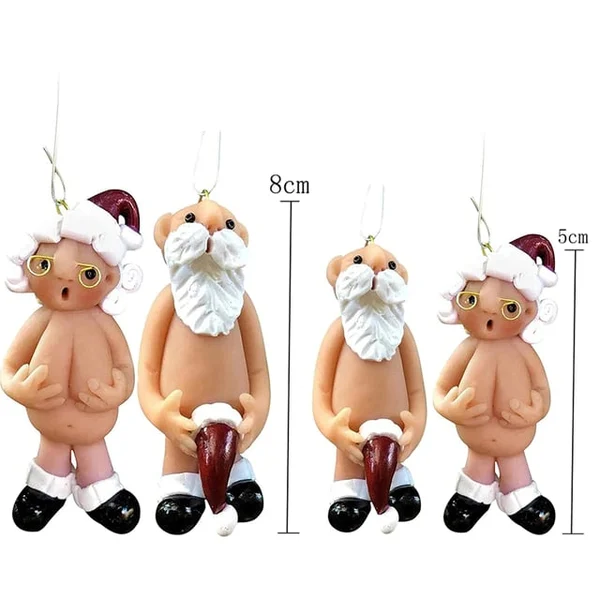 🎅Santa supporter 2023 New Year Christmas resin decoration-Festivesl
