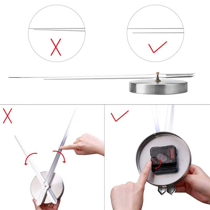 3D DIY Wall Clock Decor Sticker Mirror Frameless-Festivesl