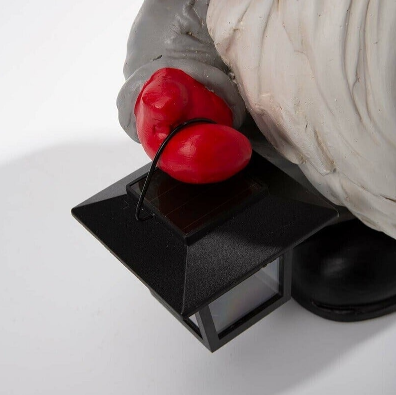 🔥Christmas Gift 70% OFF🎁Woodland Snowman with Solar Lantern -Festivesl