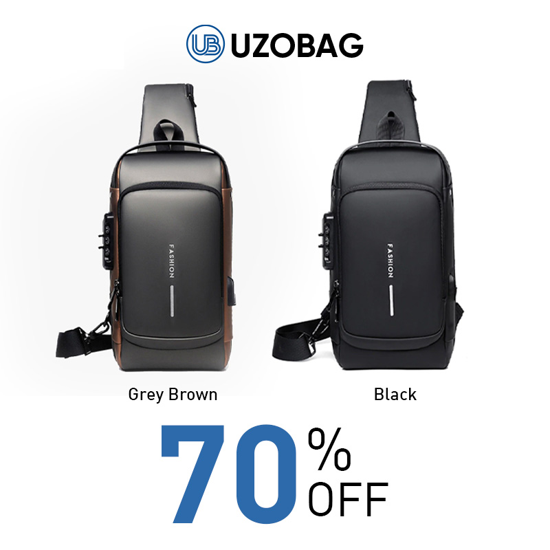 🔥Hot Sale👉UzoBag - USB charging sport sling Anti-theft shoulder bag-Festivesl