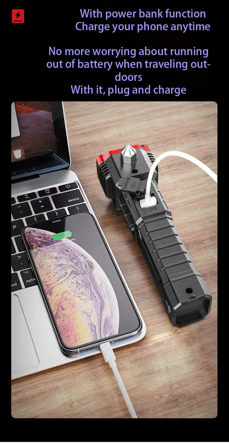 🔥HOT SALE - 50% OFF 🔥Multifunctional Emergency Car Flashlight-Festivesl