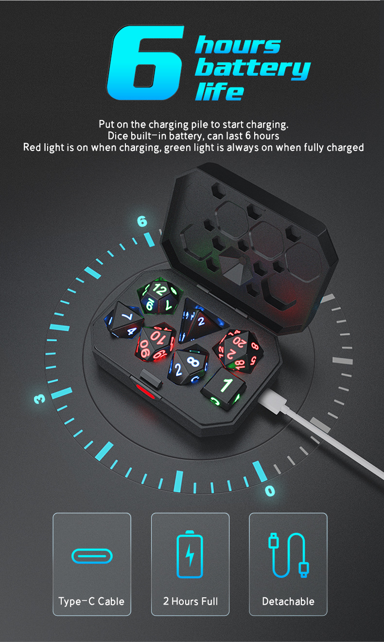 🔥HOT SALE - 50% OFF 🔥2022 New Party Fluorescent 7-Piece Dice-Festivesl