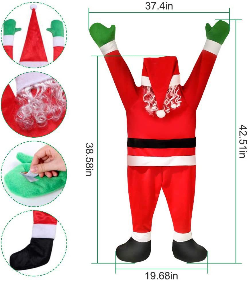 🔥Christmas warm up 🔥🎅 Santa Claus ornaments (🎁 Windows and doors car ornaments​​)-Festivesl