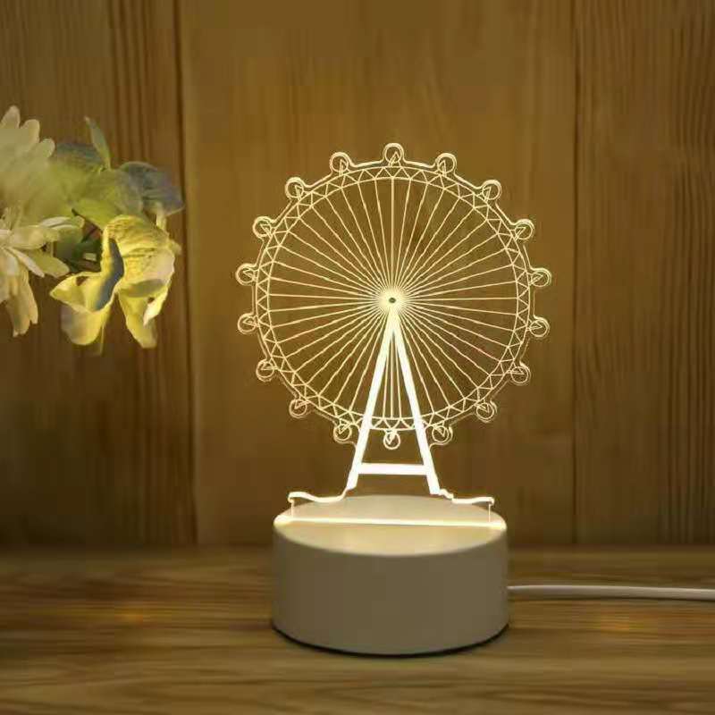 Children's gift lamp smart home eye protection 3D light-Festivesl
