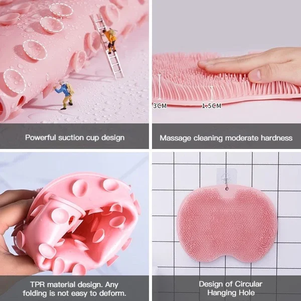 (🔥Last Day Promotion 49% OFF) Shower Foot & Back Scrubber, Massage Pad - BUY 2 SAVE $10-Festivesl
