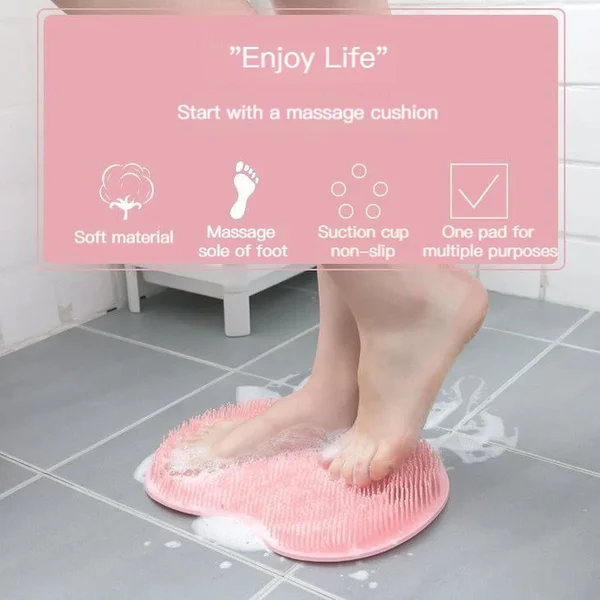(🔥Last Day Promotion 49% OFF) Shower Foot & Back Scrubber, Massage Pad - BUY 2 SAVE $10-Festivesl