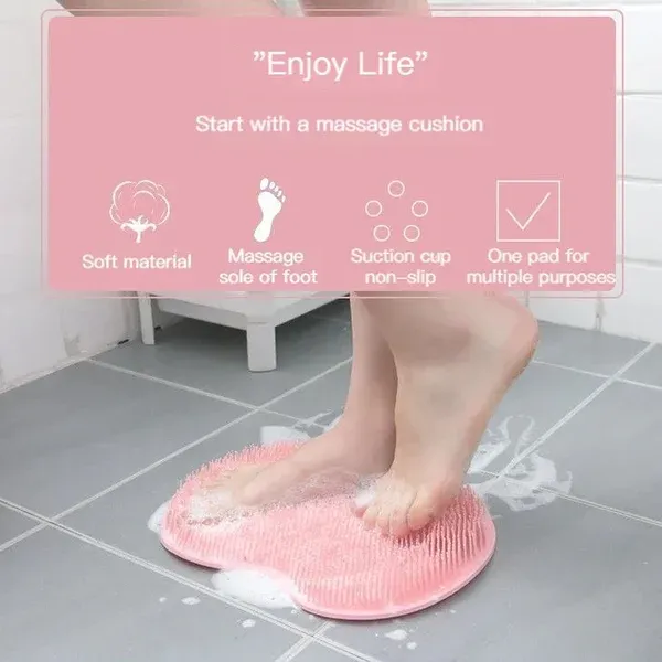 (🔥Last Day Promotion 49% OFF) Shower Foot & Back Scrubber, Massage Pad - BUY 2 SAVE $10-Festivesl