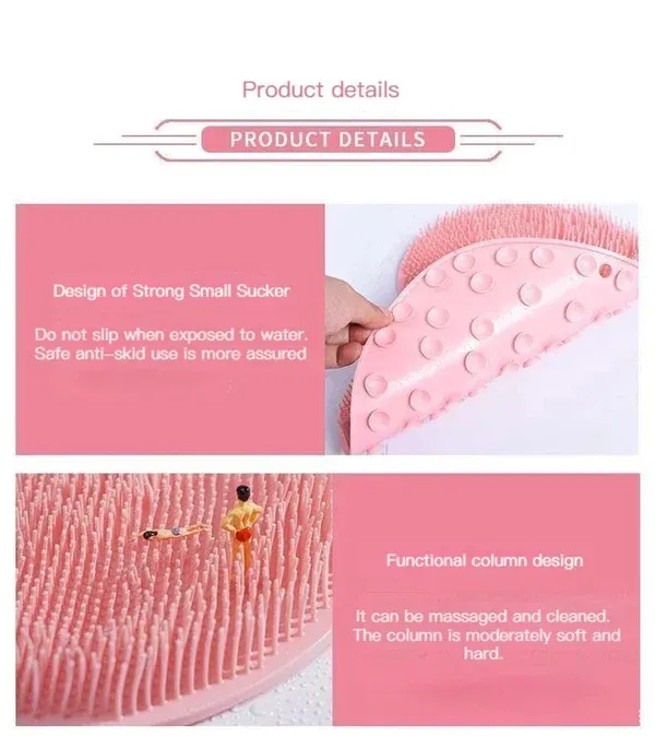 (🔥Last Day Promotion 49% OFF) Shower Foot & Back Scrubber, Massage Pad - BUY 2 SAVE $10-Festivesl