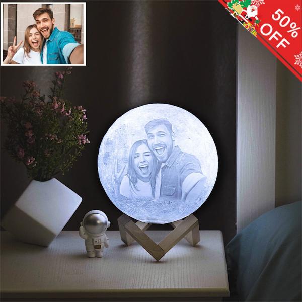 Custom 3D Photo Moon Lamp-Festivesl