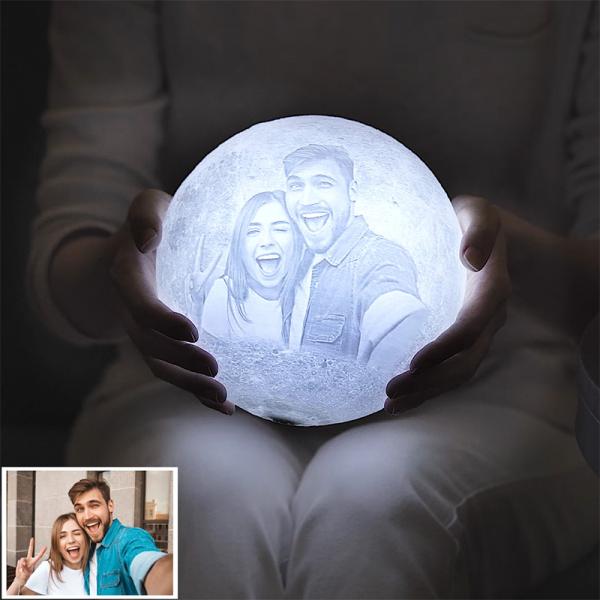 Custom 3D Photo Moon Lamp-Festivesl